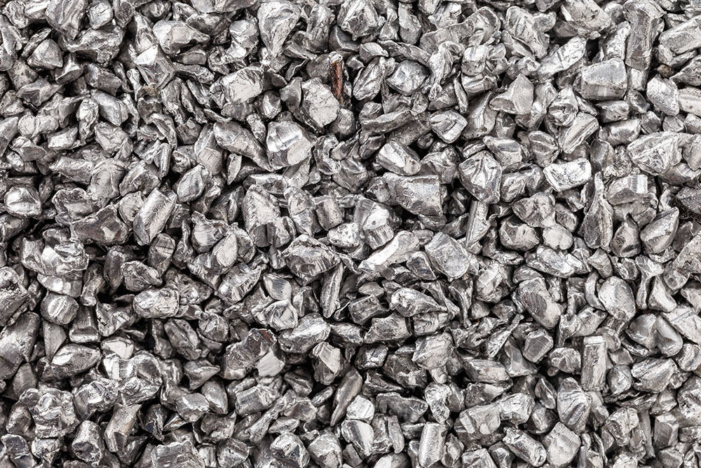 Worker in a recycling plant